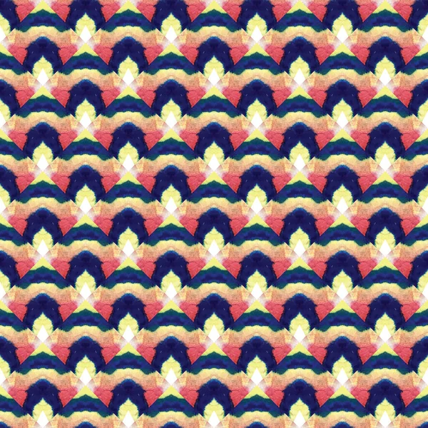 日本の水彩のシームレスなパターン 水彩ブラシペイント グランジペイントブラシ オリエンタルテール 幾何学的な手描きのファッションデザイン 有機幾何学的オス冬パターン — ストック写真