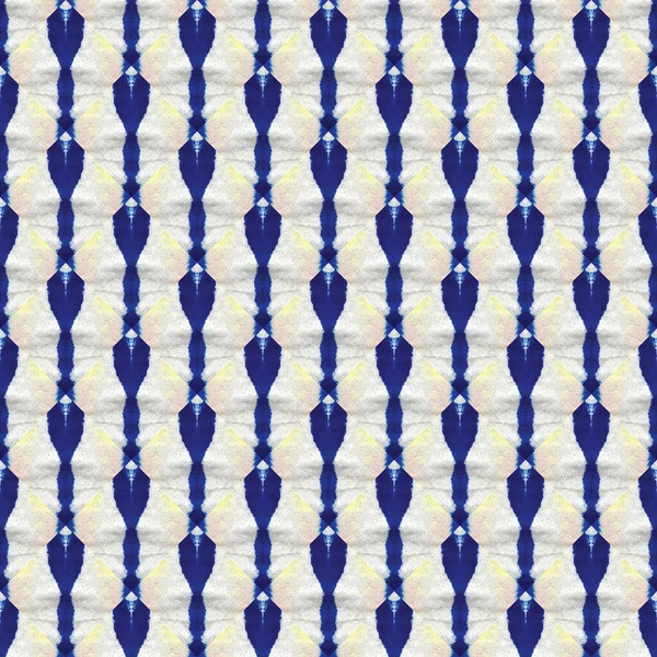 Μπλε Ιαπωνικά Tie Dye Υδατογραφία Seamless Pattern Οργανικό Γεωμετρικό Γυναικείο — Φωτογραφία Αρχείου