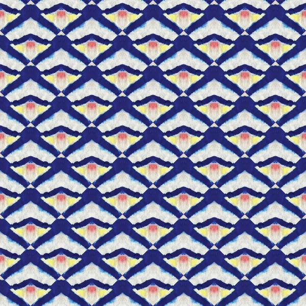 Japonský Akvarel Bezešvný Vzor Tie Dye Wabi Sabi Květinový Geometrický — Stock fotografie