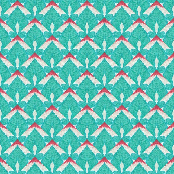 Japanese Watercolor Seamless Pattern Tie Dye Wabi Sabi Geometric Hand — Stock Photo, Image