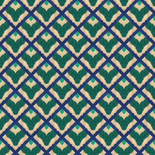 Japoński Bezszwowy Wzór Akwareli Krawat Wabi Sabi Teksturowana Szczotka Farb — Zdjęcie stockowe