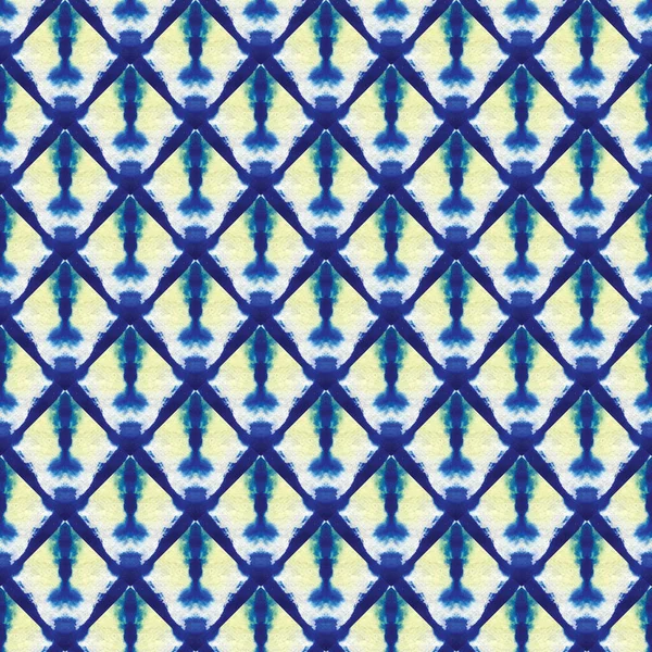 Japanisches Aquarell Nahtloses Muster Tie Dye Wabi Sabi Geometrische Handbemalte — Stockfoto