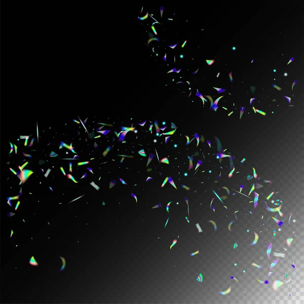 Holo Glitch Effect Rainbow Bokeh Přechod Přeložen Živé Fólie Tinsel — Stockový vektor