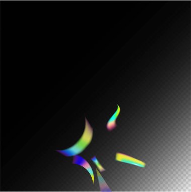 Mavi, Mor, Yeşil Kutlama Arkaplanı. Gökkuşağı Tinsel. Düşen Hologram Konfeti. Metal Şeffaf Parçacıklar. Holo Glam Efekti Gökkuşağı Bokeh. Gradyan Kaplaması Neon Foil Tinsel.