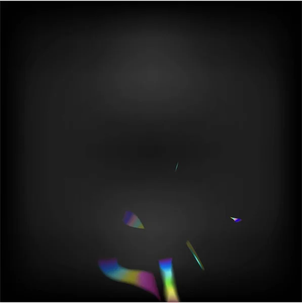 Létající Holografické Confetti Stříbrné Průhledné Padající Částice Blue Purple Green — Stockový vektor