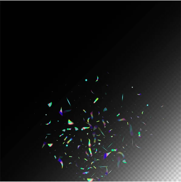Particules Tombantes Transparentes Bleu Violet Vert Fond Célébration Gradient Overlay — Image vectorielle