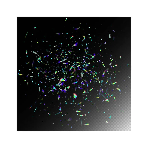 Blue Purple Green Celebration Background Holo Glitch Effect Rainbow Tinsel — Stockový vektor