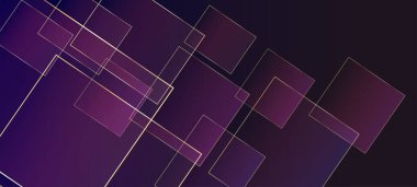 Altın çizgili Mor İş Kağıdı. Yeni yıl kareleri çerçevesi. Mor Geo Düğün Parıltısı Kapağı. Altın Gümüş Jeo Banner. Lüks Kristal Altın Kart. Kraliyet Çokgen Sınırı.