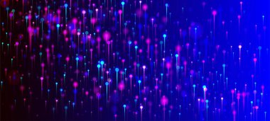 Mavi Mor Pembe Soyut Arkaplan. Canlı Işık Işıltısı elementleri. Network Technology Banner. Büyük Veri Yapay Zekası İnternet Teknolojisi Duvar Kağıdı. Fiber Optik Sosyal Bilimler Işık İğneleri.