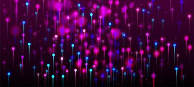 Mavi Mor Pembe Soyut Arkaplan. Yapay Zeka Büyük Veri İnternet Geleceği Duvar Kağıdı. Network Technology Banner. Canlı Işık Düğümleri Elementleri. Sosyal Bilimler Fiber Optik Işık İğneleri.