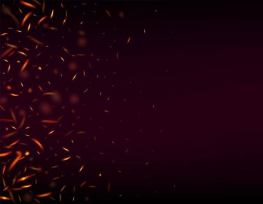 Yanan Alevli Kıvılcımlar Arkaplanı. İzole Ateş, Kırmızı Turuncu Sarı Parıltı, Duman. Parlak Gece, Parıldayan Yıldızlar. Gerçekçi Enerji Parıltısı. Siyahın Gerçekçi Ateş Görüntüsü. Alevli Flake Parıltısı.