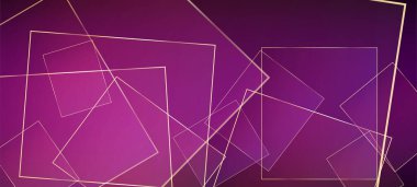 Altın çizgileri olan Ruby Business Paper. Altın zengini VIP Geo Banner. Kristal Lüks Altın Kart. Yılbaşı Kareleri Posteri. Royal Silver Low Poly sınırı. Mor Geo Düğün Parıltısı Davetiyesi.