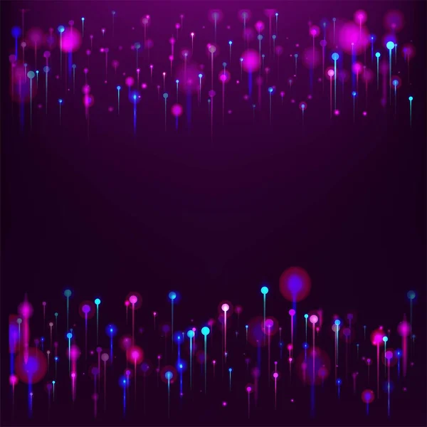 Розово Фиолетовый Голубой Абстрактный Фон Искусственный Интеллект Большие Данные Ethernet — стоковый вектор