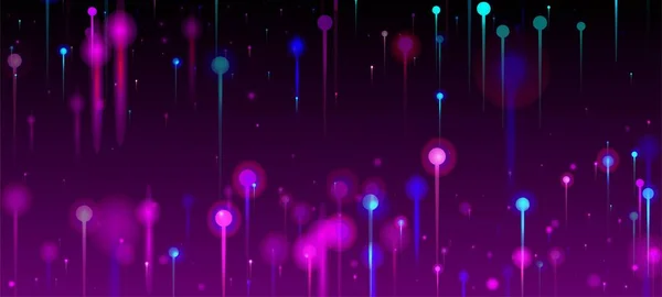 Голубой Фиолетовый Розовый Абстрактный Фон Большие Данные Искусственный Интеллект Интернет — стоковый вектор