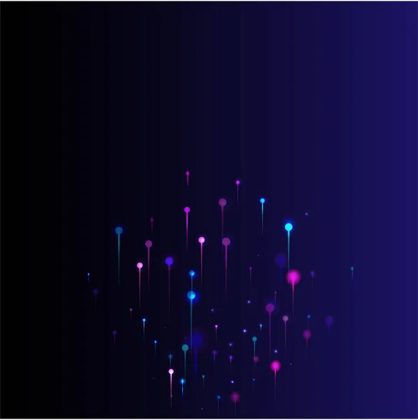 Blue Pink Purple Modern Background Bright Light Rays Particles Network — Stock Vector