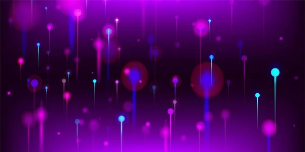 Розово Фиолетовый Голубой Абстрактный Фон Большие Данные Искусственный Интеллект Интернет — стоковый вектор