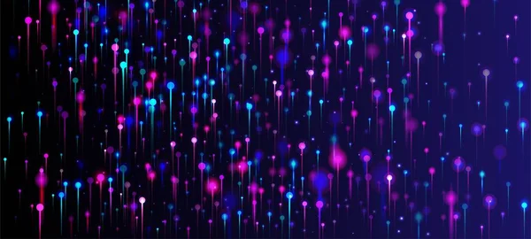 Ροζ Μωβ Μπλε Μοντέρνα Ταπετσαρία Νέον Φως Καρφίτσες Στοιχεία Τεχνητή — Διανυσματικό Αρχείο