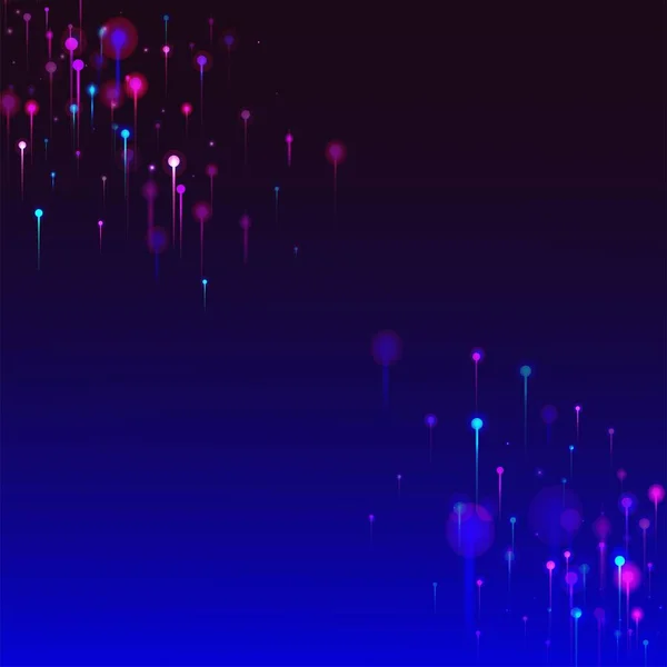 Fondo Pantalla Abstracto Púrpura Rosa Azul Big Data Artificial Intelligence — Archivo Imágenes Vectoriales