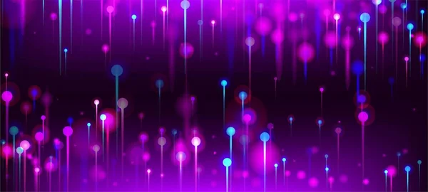 Pink Purple Blue Modern Wallpaper Big Data Artificial Intelligence Internet - Stok Vektor