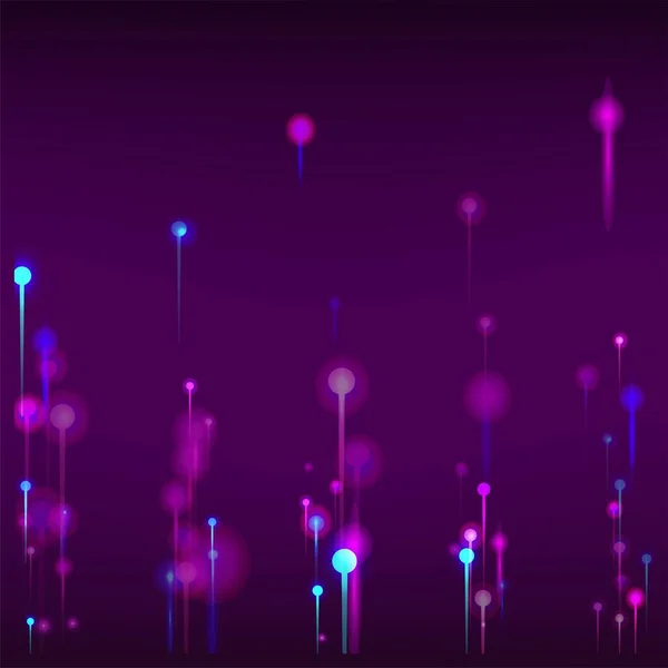 Pink Purple Blue Abstract Background Network Technology Banner Big Data — Stock Vector