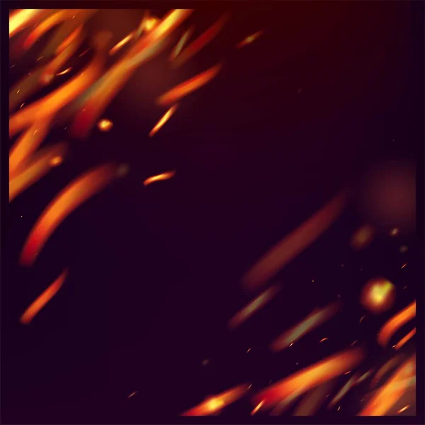 Пылающий Огонь Огненные Искры Фон Изолированный Огонь Желтый Оранжевый Красный — стоковый вектор