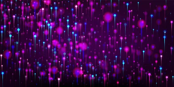 Papel Parede Moderno Roxo Rosa Azul Inteligência Artificial Big Data — Vetor de Stock