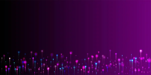 Mor Pembe Mavi Soyut Arkaplan. Ağ Bilimsel Sancak. Büyük Veri Yapay Zekası Ethernet Fütürist Duvar Kağıdı. Canlı Işık Işınlar Parçacıkları. Fiber Optik Sosyal Bilimler Işık İğneleri.