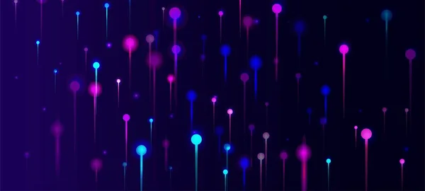 Papel Parede Azul Rosa Roxo Moderno Big Data Inteligência Artificial —  Vetores de Stock