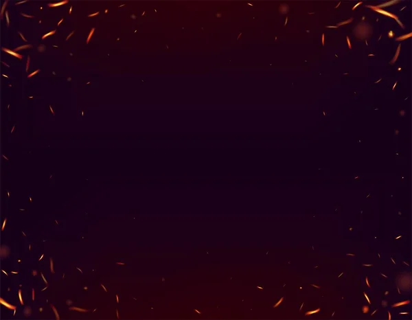 Flammende Flamme Fiery Gnister Baggrund Hot Burning Flake Blinker Lyse – Stock-vektor