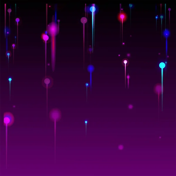 Fondo Pantalla Moderno Rosa Púrpura Azul Partículas Brillo Luz Neón — Vector de stock