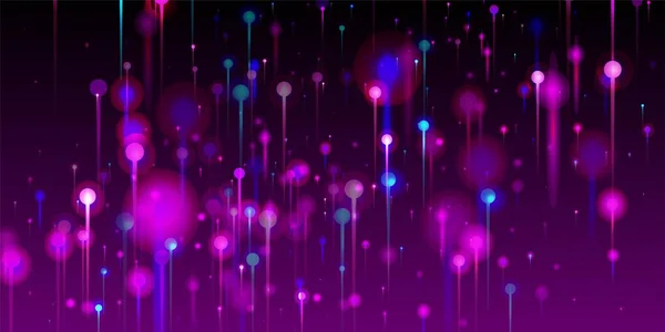 Синій Рожевий Фіолетовий Сучасний Фон Великі Дані Штучний Інтелект Інтернет — стоковий вектор