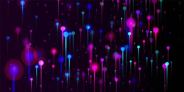 Fondo Pantalla Moderno Rosa Azul Púrpura Inteligencia Artificial Big Data — Archivo Imágenes Vectoriales