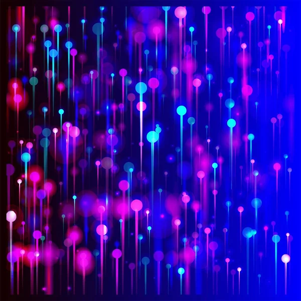Rosa Blå Lila Modern Tapet Nätverk Vetenskaplig Banner Levande Ljusstrålar — Stock vektor