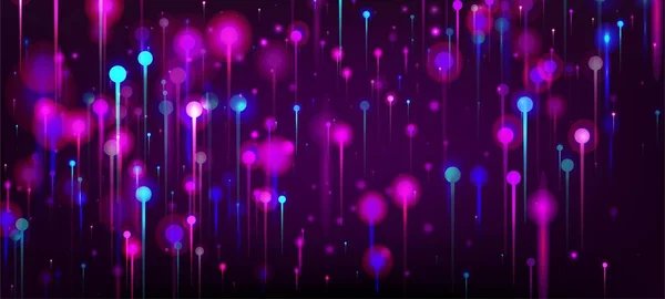Сині Фіолетові Рожеві Абстрактні Шпалери Штучний Інтелект Великі Дані Інтернет — стоковий вектор
