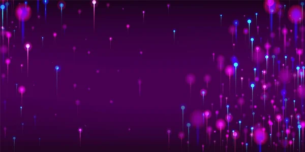 ピンクパープルブルーの壁紙 鮮やかなライトピンの要素 ビッグデータ人工知能イーサネット未来的背景 ネットワーク技術バナー 社会科学光ファイバーピン — ストックベクタ