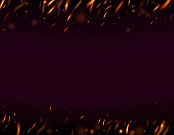 Пылающий Огонь Огненный Искры Фон Изолированный Огонь Красно Оранжевые Желтые — стоковый вектор
