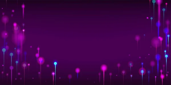 Розово Голубые Фиолетовые Современные Обои Элементы Неоновых Лучей Искусственный Интеллект — стоковый вектор