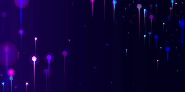Сині Рожеві Фіолетові Сучасні Шпалери Мережевий Науковий Прапор Великі Дані — стоковий вектор