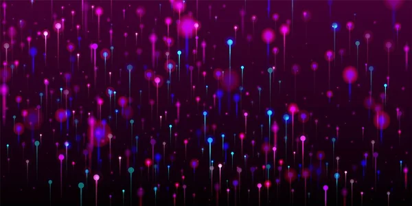 Fondo Pantalla Moderno Rosa Azul Púrpura Inteligencia Artificial Big Data — Archivo Imágenes Vectoriales