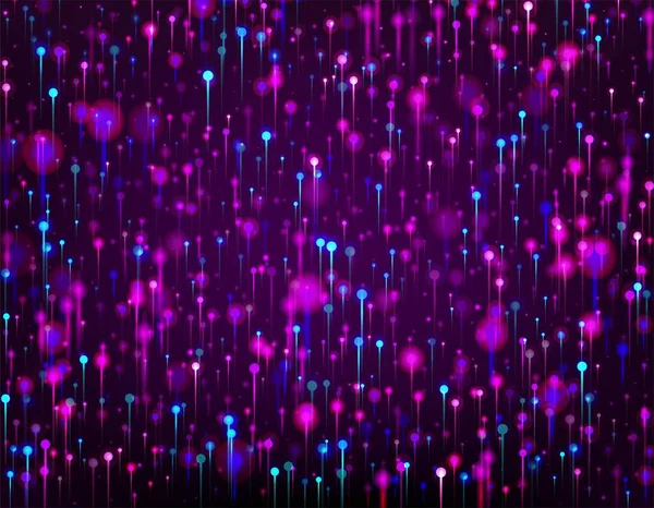 Paars Roze Blauw Modern Behang Big Data Kunstmatige Intelligentie Internet — Stockvector