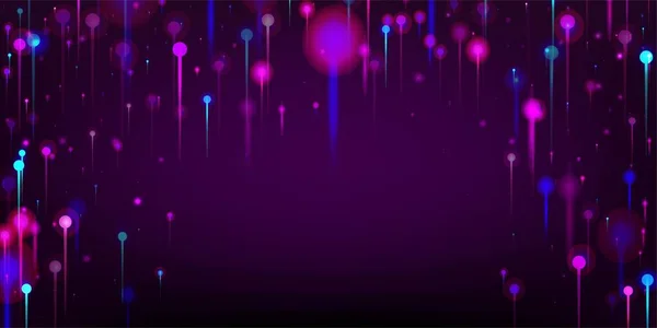 Bleu Rose Violet Fond Moderne Éléments Lumineux Néon Big Data — Image vectorielle