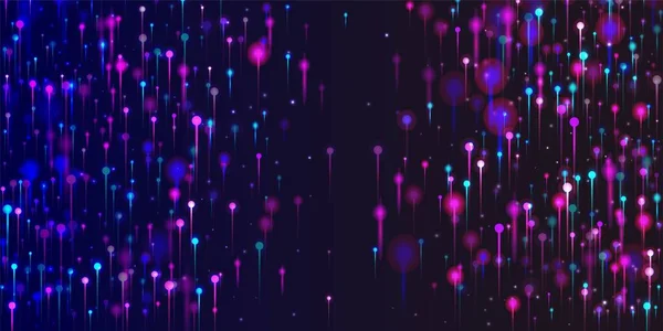 Сині Рожеві Фіолетові Абстрактні Шпалери Банер Мережевих Технологій Яскраві Світлові — стоковий вектор