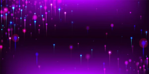 Фиолетовый Синий Розовый Современный Обои Искусственный Интеллект Big Data Internet — стоковый вектор