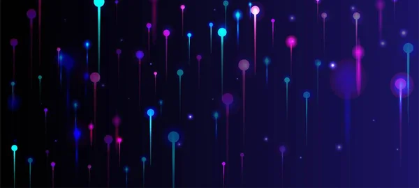 Сині Рожеві Фіолетові Абстрактні Шпалери Мережевий Науковий Прапор Великі Дані — стоковий вектор