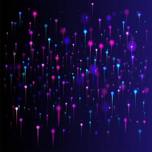 パープルブルーピンクのモダンな壁紙 ネットワーク技術バナー ビッグデータ人工知能イーサネット未来的背景 鮮やかなライトピンの要素 光ファイバー 社会科学ライトピン — ストックベクタ