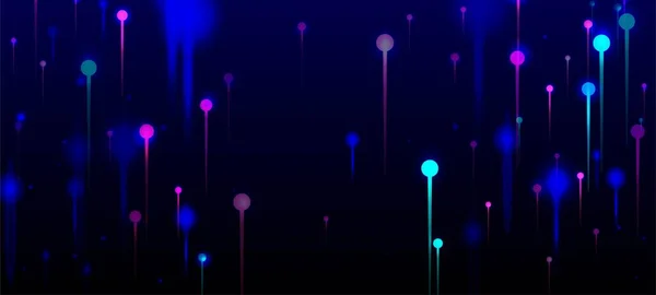 Rose Bleu Violet Résumé Contexte Bright Light Rays Elements Bannière — Image vectorielle
