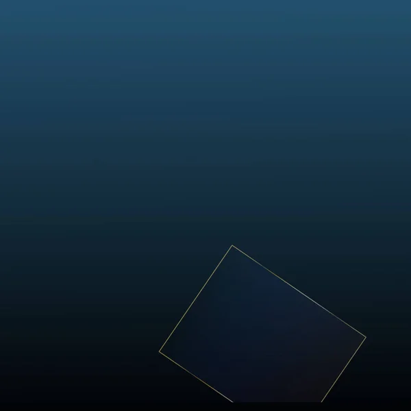 青い空のビジネスポスターゴールドライン付き 新年の正方形の紙 ダークブルーの高級カード シルバージオフレーム 3D概要多角形のスパークリング背景 ロイヤルリッチVip三角形カバー — ストックベクタ