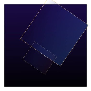 Altın çizgili Mavi Gece İş Tasarımı. 3D Soyut Çokgen Gradyan Arkaplan. Kraliyet Geo Kağıdı. Koyu mavi altın kart. Gümüş Üçgen Çerçeve. Noel Kareleri Kapağı.