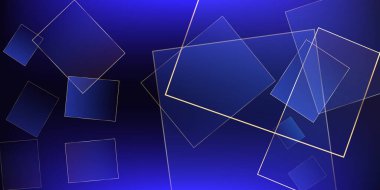 Altın çizgili Mor Gece İş Çerçevesi. Royal Premium Geo Sınırı. Koyu mavi altın kart. Gümüş zengini VIP Polygon Tasarımı. Yeni Yıl Kareleri Posteri. 3B Soyut Çokgen Parlak Arkaplan.