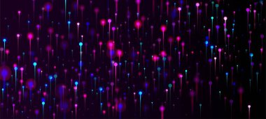 Pembe Mor Mavi Modern Arkaplan. Yapay Zeka Büyük Veri İnternet Teknolojisi Duvar Kağıdı. Neon Light Parçacıkları İğneledi. Network Technology Banner. Sosyal Bilimler Fiber Optik Işık İğneleri.
